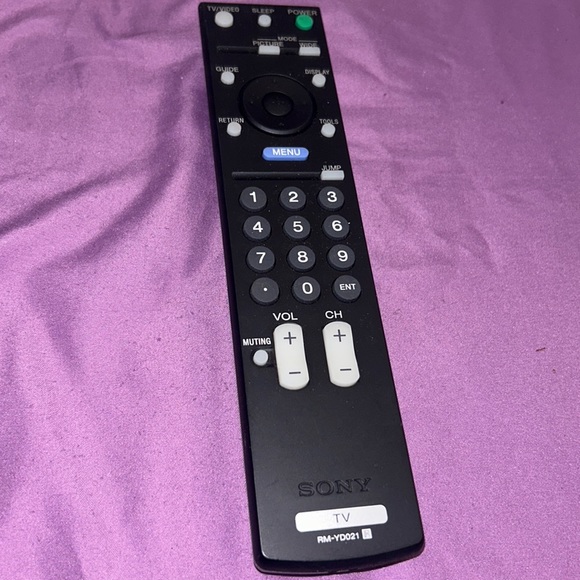 SONY TV IR Remote Control RM-YD021 television remote control graphite black used - Picture 1 of 7